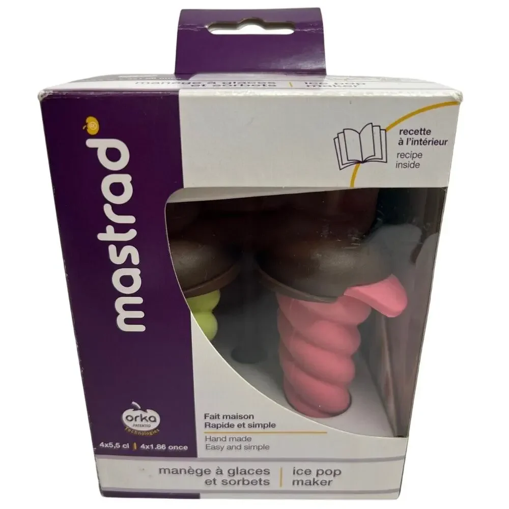 Mastrad 3D Unicorn Horn Frozen Treat Mold NIB!
